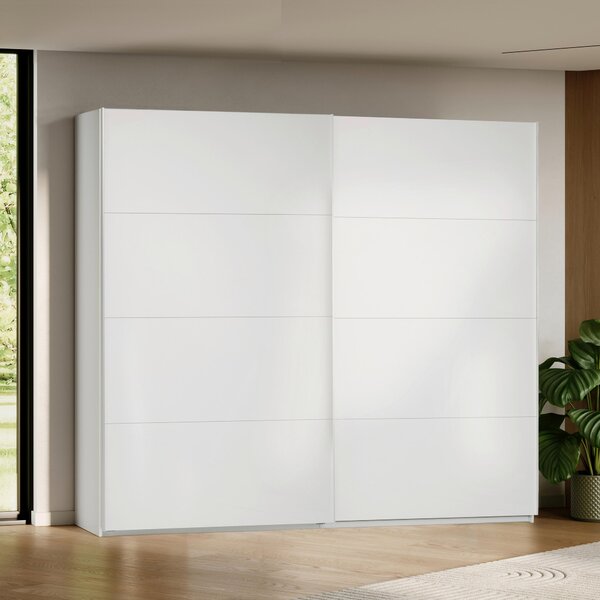 SKRIŇA S POSUVNÝMI DVERAMI, biela, 250/210/62 cm MID.YOU - Skrine, Online Only