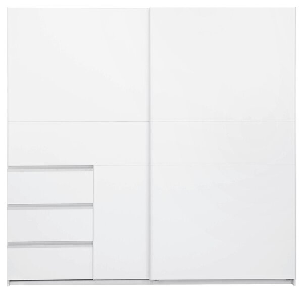 SKRIŇA S POSUVNÝMI DVERAMI, biela, 215/210/61,5 cm P & B - Skrine, Online Only