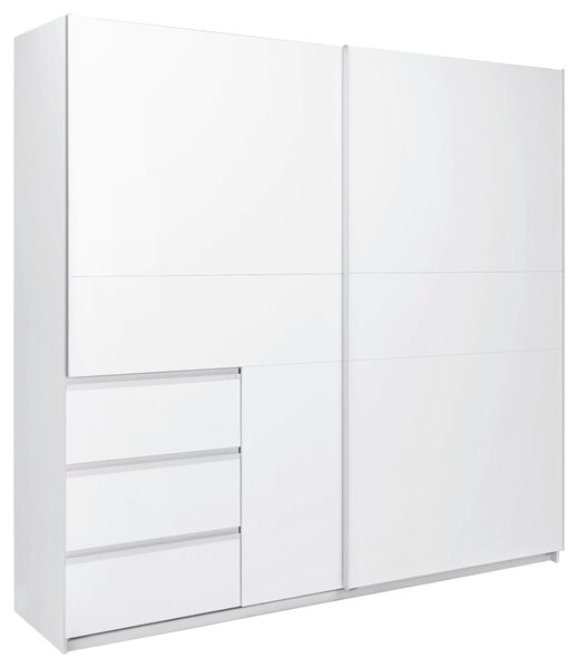 SKRIŇA S POSUVNÝMI DVERAMI, biela, 215/210/61,5 cm P & B - Skrine, Online Only