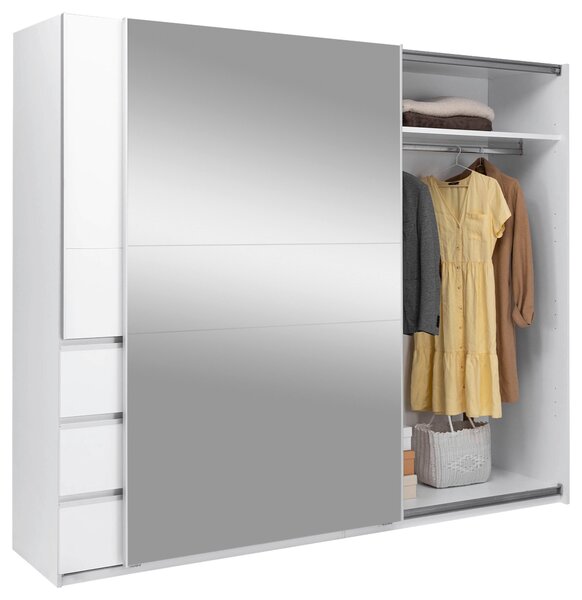 SKRIŇA S POSUVNÝMI DVERAMI, biela, 250/210/61,5 cm P & B - Skrine, Online Only