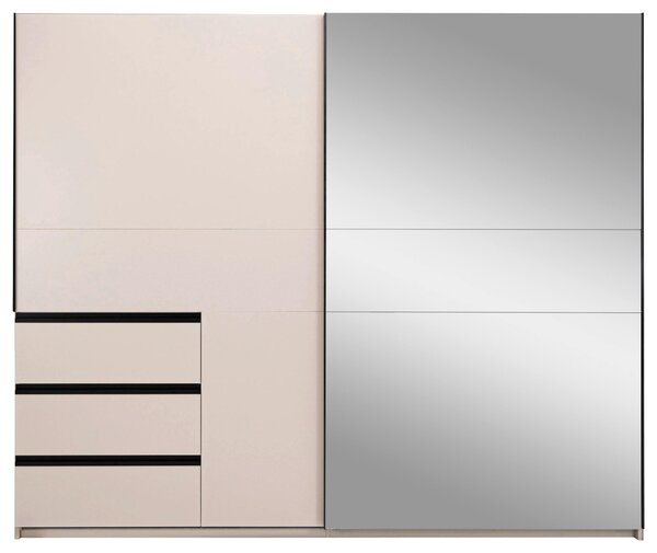 SKRIŇA S POSUVNÝMI DVERAMI, kašmírová, 250/210/61,5 cm P & B - Skrine, Online Only
