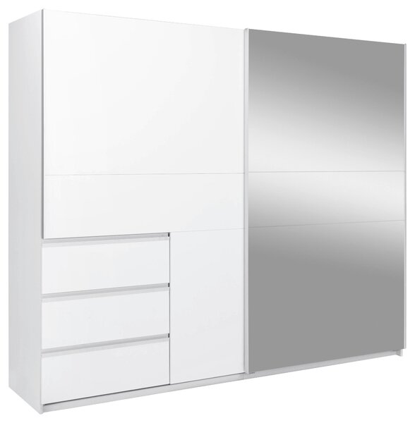 SKRIŇA S POSUVNÝMI DVERAMI, biela, 250/210/61,5 cm P & B - Skrine, Online Only