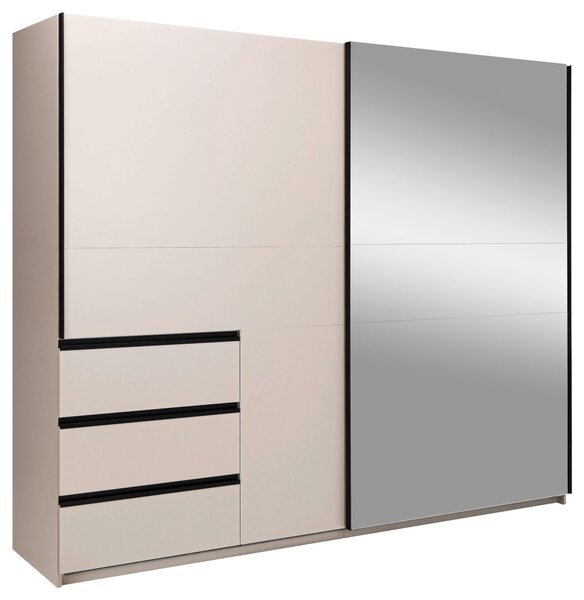 SKRIŇA S POSUVNÝMI DVERAMI, kašmírová, 250/210/61,5 cm P & B - Skrine, Online Only