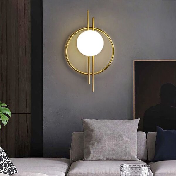 Toolight Toolight, LED nástenné svietidlo 50cm APP1436-W, zlatá, OSW-05052