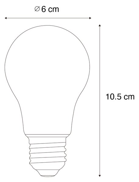 Sada 5 stmievateľných LED žiaroviek E27 A60 8W 900 lm 3000K
