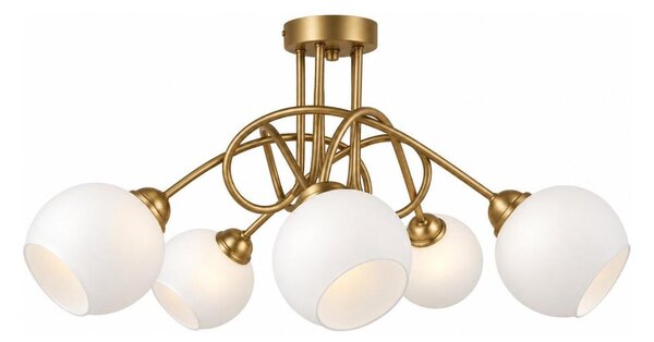 Prisadený luster BAROC 5xE14/40W/230V zlatý