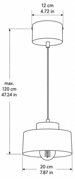 Závesný luster na lanku IGNIA 1xE27/60W/230V vínová/zlatá