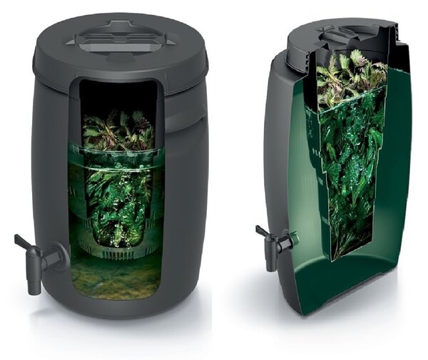 PROSPERPLAST Kompostér na výrobu ekologického hnojiva COMBIOLIQ, čierny, 25 l