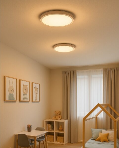 LED stropné svietidlo LED/24W/230V 3000/4000/6500K pr. 30 cm biela