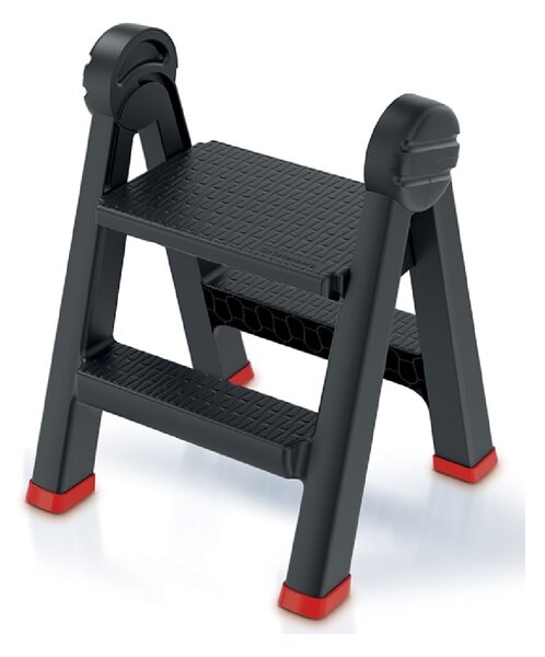 Kistenberg Schodíky TITAN LADDER čierny 47,0x43,5x63,0cm