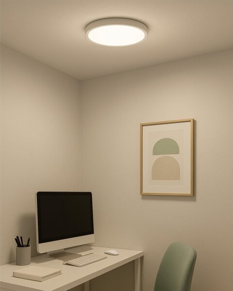 LED stropné svietidlo LED/24W/230V 3000/4000/6500K pr. 30 cm biela