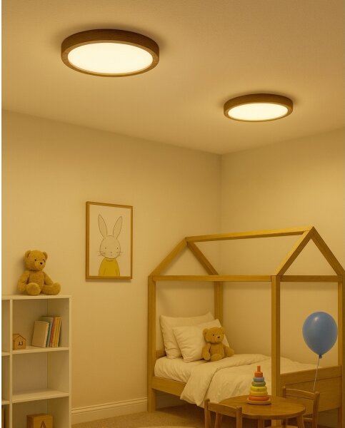 LED stropné svietidlo LED/24W/230V 3000/4000/6500K pr. 30 cm hnedé