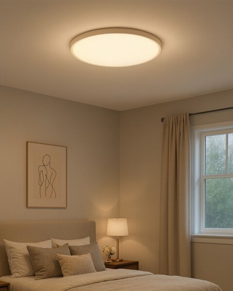 LED stropné svietidlo LED/40W/230V 3000/4000/6500K, priemer 50 cm, biele