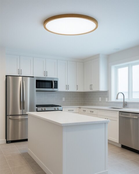 LED stropné svietidlo LED/32W/230V 3000/4000/6500K priemer 40 cm béžové