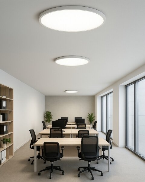 LED stropné svietidlo LED/40W/230V 3000/4000/6500K, priemer 50 cm, biele