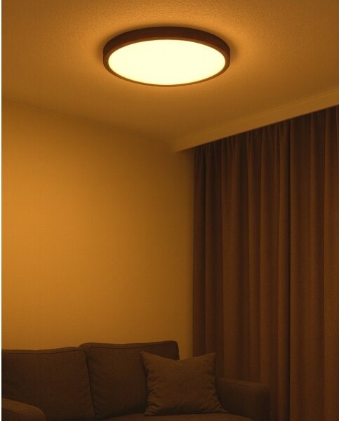 LED stropné svietidlo LED/40W/230V 3000/4000/6500K pr. 50 cm hnedá