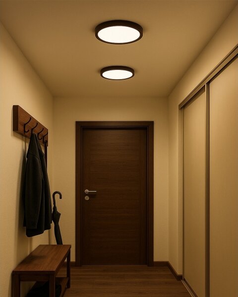 LED stropné svietidlo LED/24W/230V 3000/4000/6500K pr. 30 cm hnedé