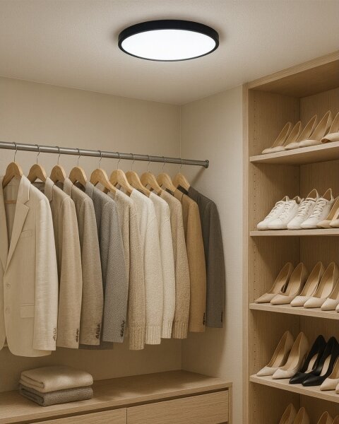 LED stropné svietidlo LED/24W/230V 3000/4000/6500K pr. 30 cm čierna