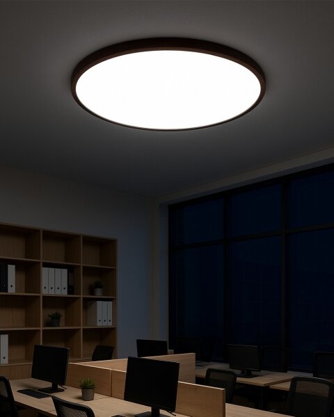 LED stropné svietidlo LED/40W/230V 3000/4000/6500K pr. 50 cm hnedá