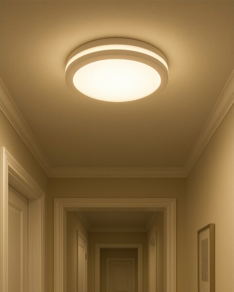 LED Stropné svietidlo s pohybovým senzorom LED/20W/230V 3000/4000/6500K IP54 biele