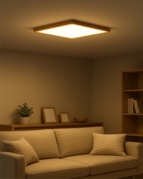 LED stropné svietidlo LED/40W/230V 3000/4000/6500K 50x50 cm béžové