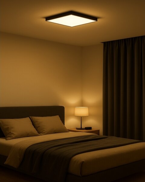 LED stropné svietidlo LED/32W/230V 3000/4000/6500K 40x40 cm čierne