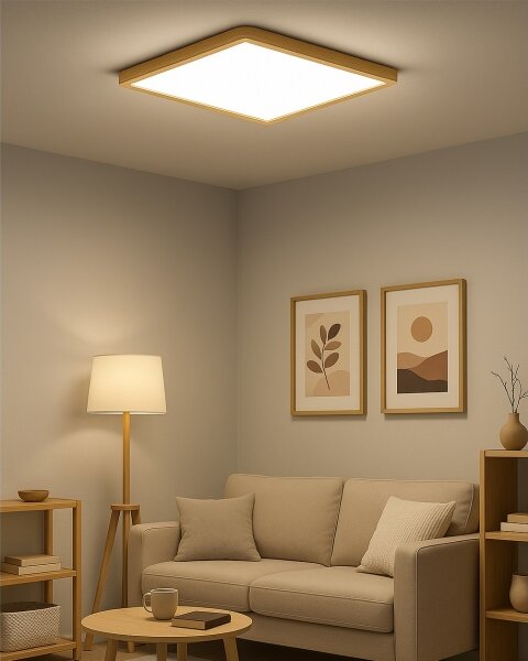 LED stropné svietidlo LED/40W/230V 3000/4000/6500K 50x50 cm béžové