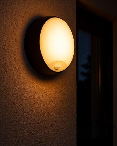 LED vonkajšie nástenné svietidlo s pohybovým senzorom LED/15/18/20W/230V IP65