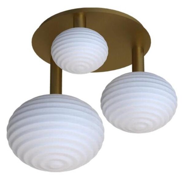 Eglo 300498 - Prisadený luster ERCALTO 3xE27/25W/230V zlatý