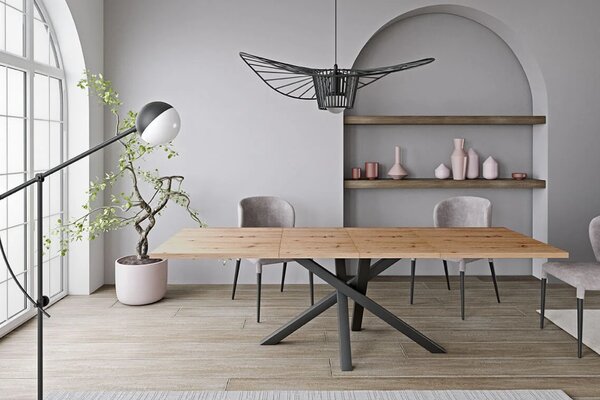 Rozkladací jedálenský stôl SUTHERLAND Dub Artisan 160 - 260 cm
