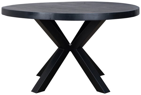 JEDÁLENSKÝ STÔL, mangové drevo, čierna, 130/130/76 cm P & B - Stoly, Online Only