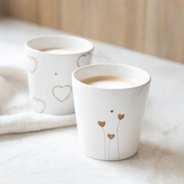 Keramický latte hrnček Hearts Allround 240 ml