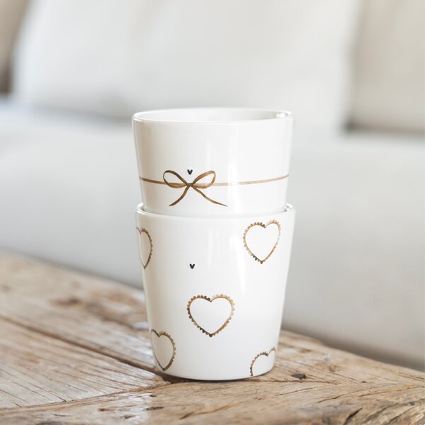 Keramický latte hrnček Hearts Allround 240 ml