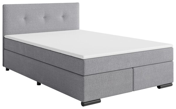 BOXSPRINGOVÁ POSTEĽ, 140/200 cm svetlosivá MID.YOU - Online Only spálne, Online Only