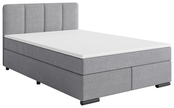 BOXSPRINGOVÁ POSTEĽ, 140/200 cm svetlosivá MID.YOU - Online Only spálne, Online Only