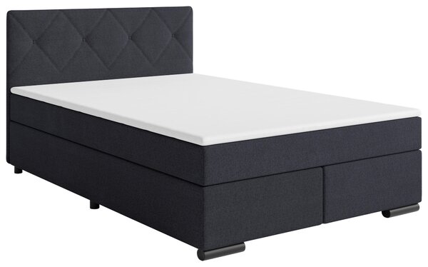 BOXSPRINGOVÁ POSTEĽ, 140/200 cm antracitová MID.YOU - Online Only spálne, Online Only