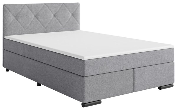 BOXSPRINGOVÁ POSTEĽ, 140/200 cm svetlosivá MID.YOU - Online Only spálne, Online Only