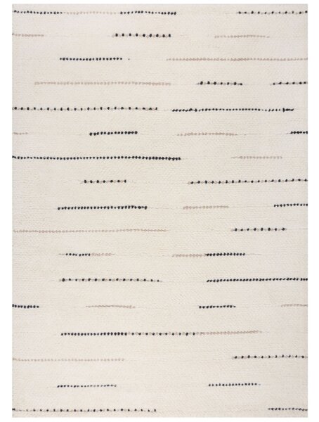Flair Rugs , Kusový koberec Dottie Linear Black/White, 120x170, biela, viacfarebná, obývacia izba