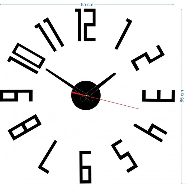 Štýlové nástenné hodiny do obývačky I SENTOP X0018-Wall clock HEU-