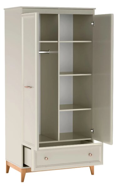 Šatníková skriňa ANDREW 92 cm kašmír