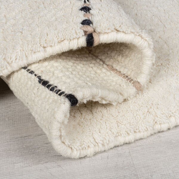Flair Rugs , Kusový koberec Dottie Linear Black/White, 120x170, biela, viacfarebná, obývacia izba