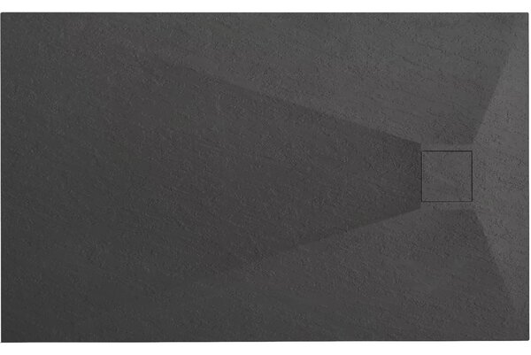 Rea Magnum Black, sprchová vanička 1000×800×25 mm, čierna matná, REA-K3907