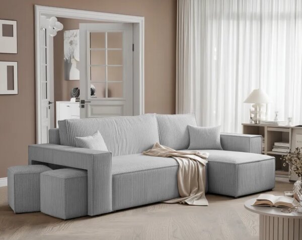 Rohový rozkladací gauč MILANO XL
