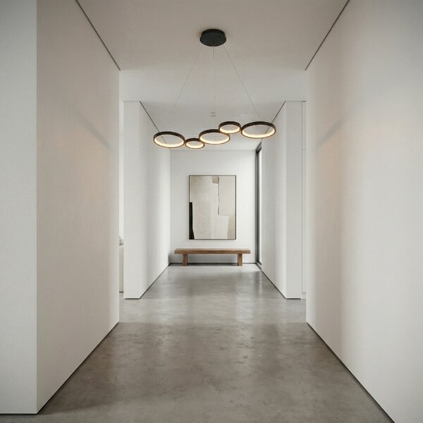 Toolight Toolight, LED stropné svietidlo 85cm, 35W, 4000K, 2000lm, APP1923-CP, čierna, OSW-66065