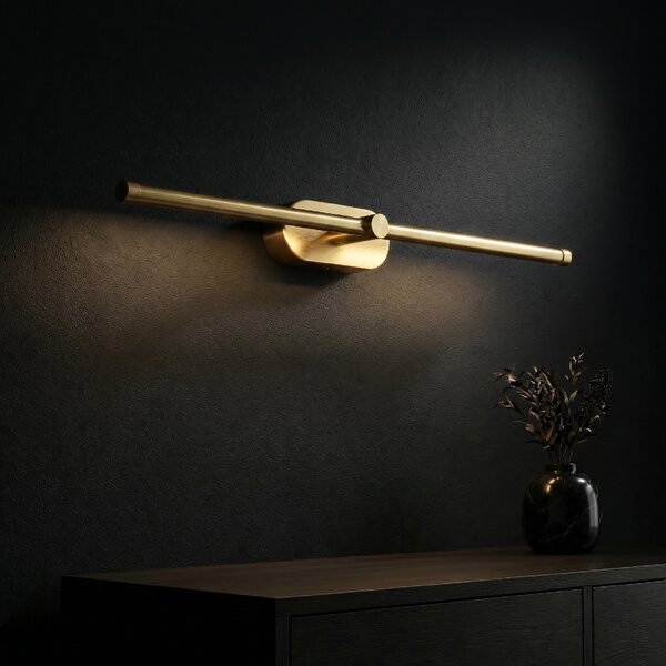 Toolight Toolight, LED nástenné svietidlo 60cm, 13W, 4000K, 1000lm, APP1893-1W, zlatá matná, OSW-66048