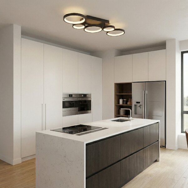 Toolight Toolight, LED stropné svietidlo, 35W, 4000K, 2000lm, APP1913-C, čierna, OSW-66060