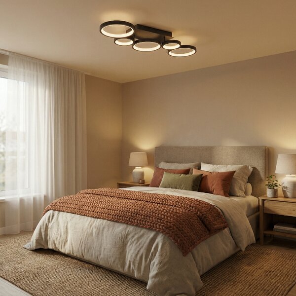 Toolight Toolight, LED stropné svietidlo, 35W, 4000K, 2000lm, APP1913-C, čierna, OSW-66060