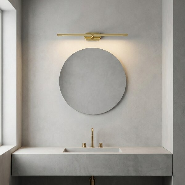 Toolight Toolight, LED nástenné svietidlo 60cm, 13W, 4000K, 1000lm, APP1890-1W, zlatá lesklá, OSW-66045