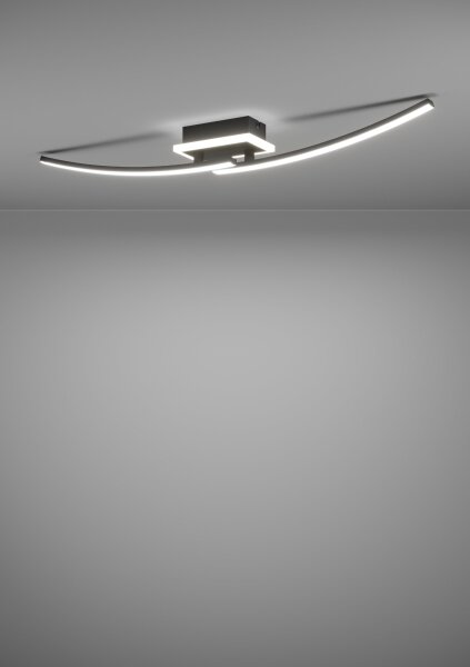 Eglo 901217 - LED Stropné svietidlo LUNGOLAGO LED/12W/230V 4000K čierna