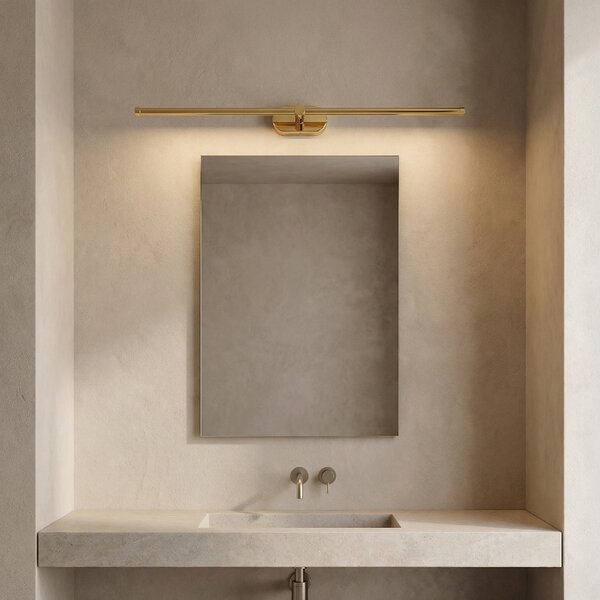 Toolight Toolight, LED nástenné svietidlo 80cm, 13W, 4000K, 1000lm, APP1891-1W, zlatá lesklá, OSW-66046
